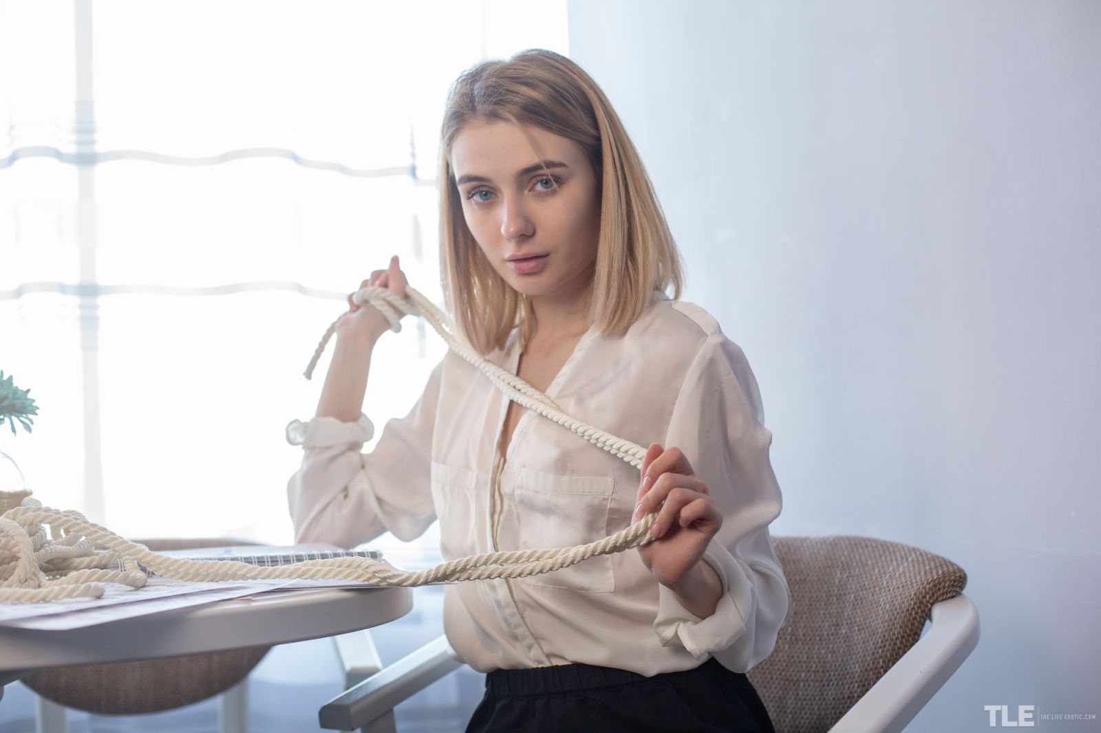 Alice Shea loves to masturbate and play with the rope  in The Life Erotic set Naughty Knots 1