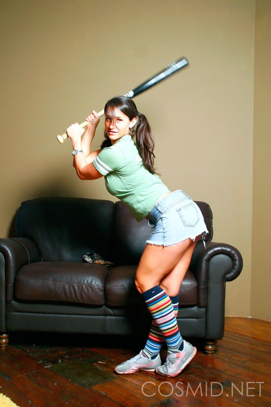 Smoking hottie Christine naughty in Playing Some Softball  in Cosmid set Playing Some Softball