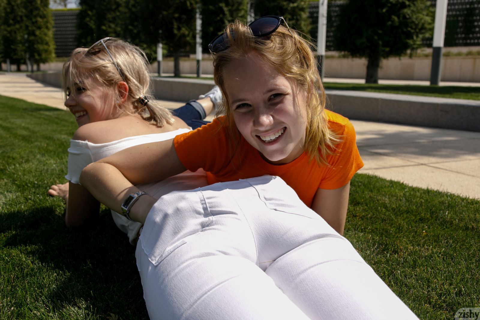 Diana and Victoria teasing with their hot and natural bodies in public  in Zishy set World Cups 2