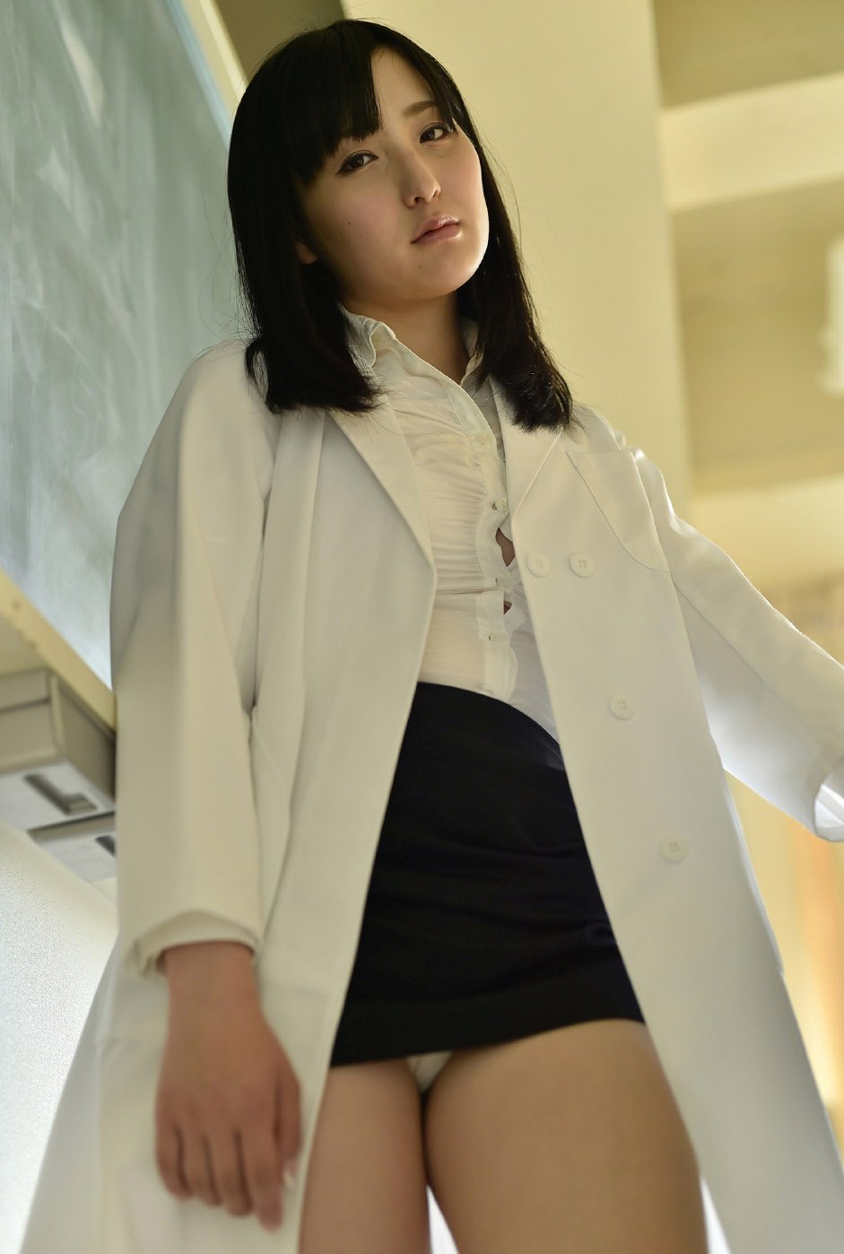 Alluring vixen Satoko Hirano sensually poses in Bad Teaching  in All Gravure set Bad Teaching