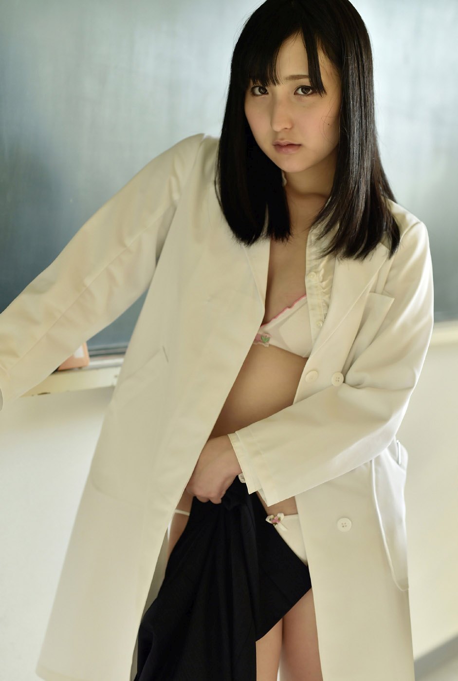 Alluring vixen Satoko Hirano sensually poses in Bad Teaching  in All Gravure set Bad Teaching