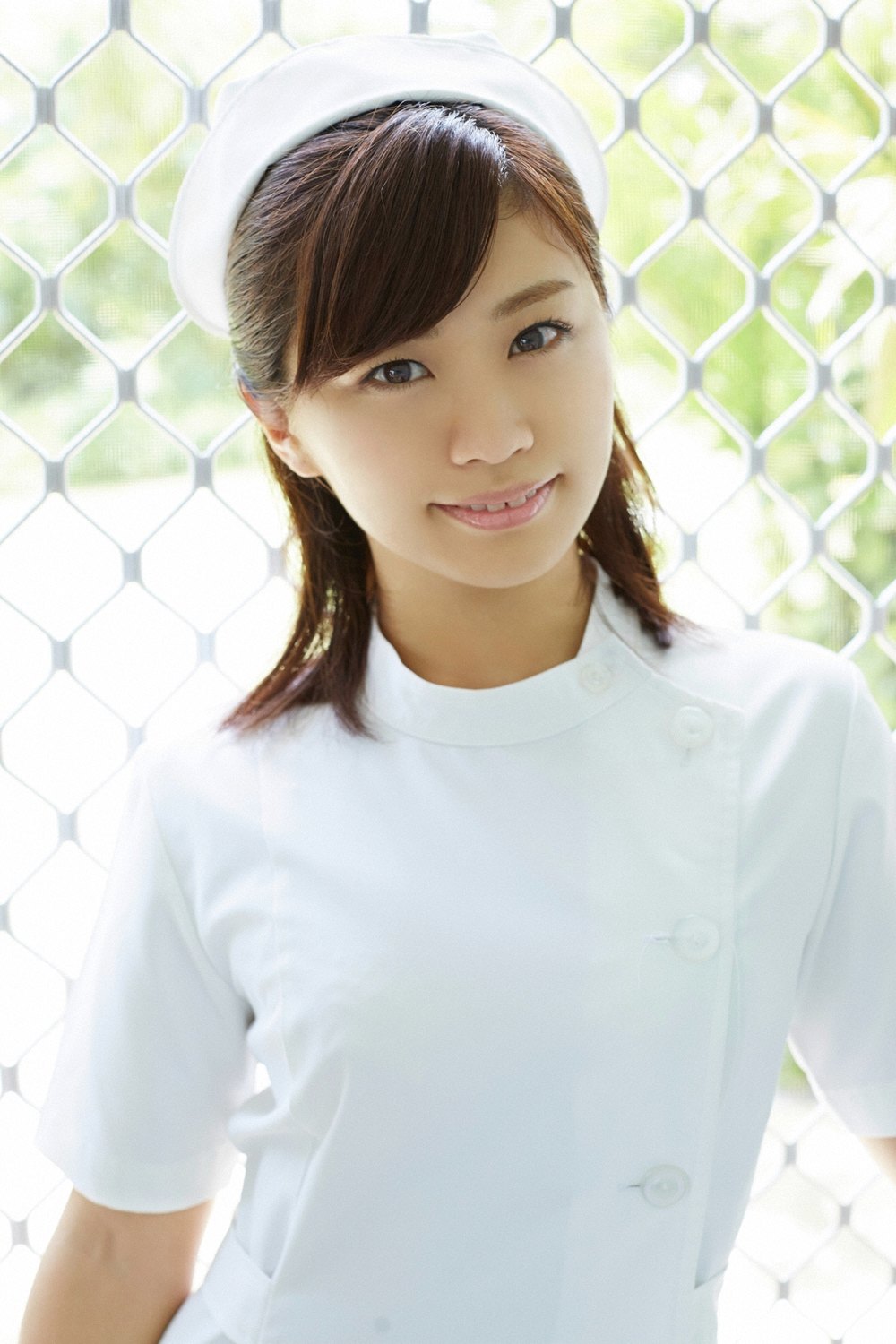 Adventurous and daring angel Hitomi Yasueda exposed in Nurse Tease  in All Gravure set Nurse Tease