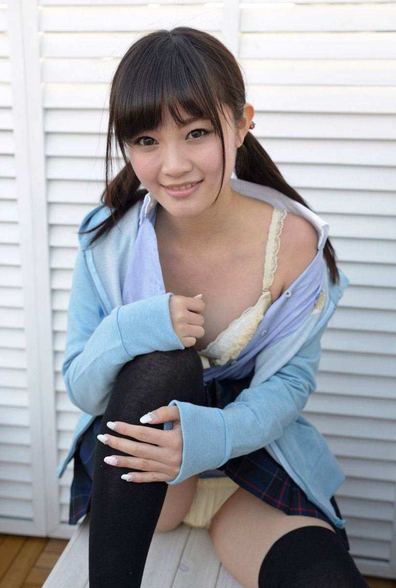 Alluring All Gravure Girl Azumi Hirabayashi charming in Transfer Student  in All Gravure set Transfer Student