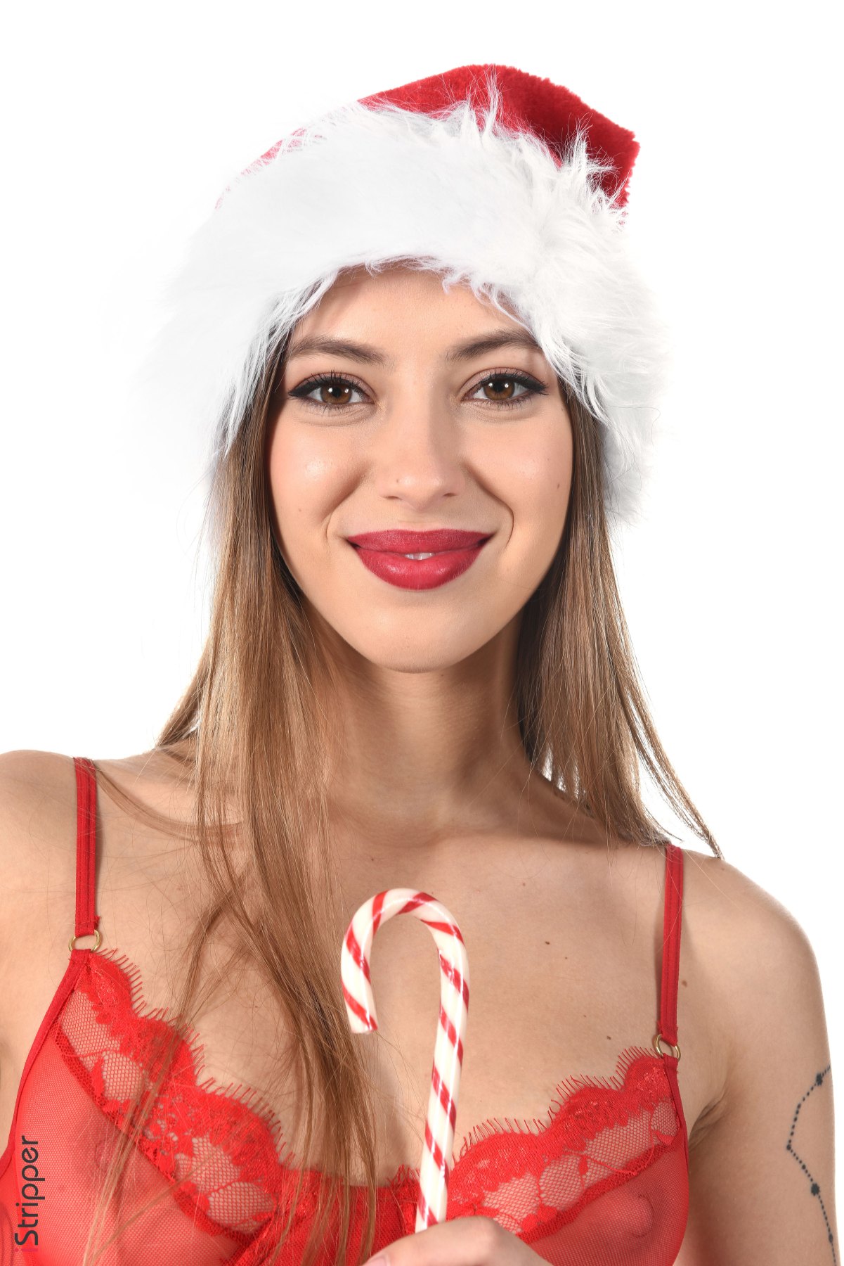 All natural vixen Avery bares her smoking hot body in Santa’s Lil Secret  in Istripper set Santa’s Lil Secret