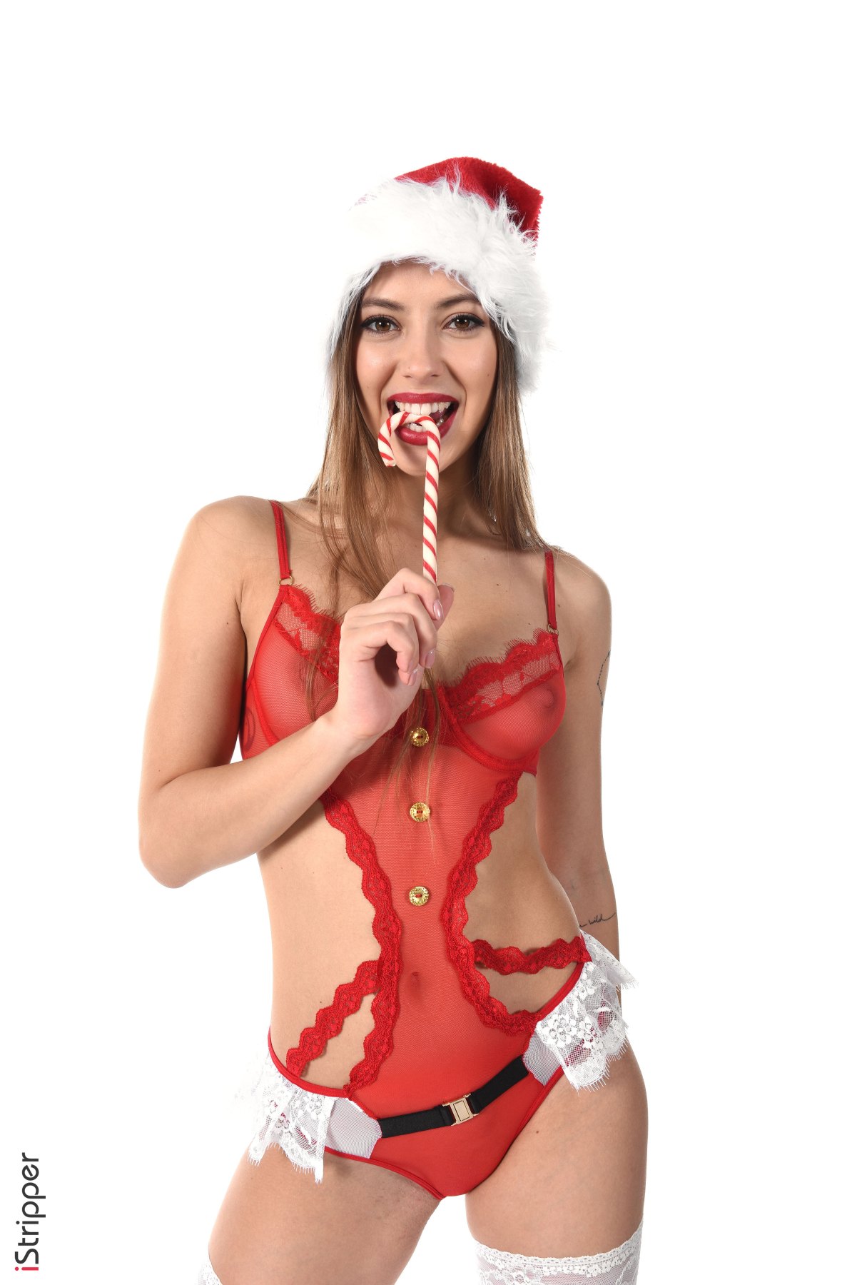 All natural vixen Avery bares her smoking hot body in Santa’s Lil Secret  in Istripper set Santa’s Lil Secret