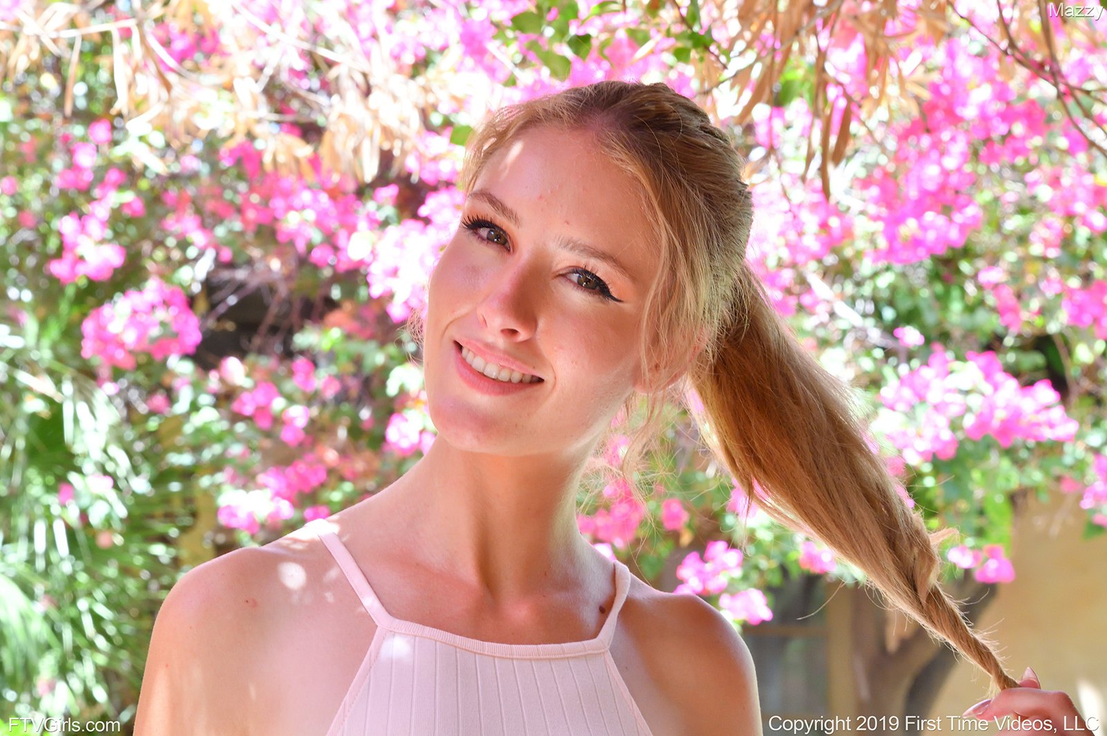 Tempting charmer Mazzy bares her gorgeous body in Pretty In Pink  in Ftv Girls set Pretty In Pink