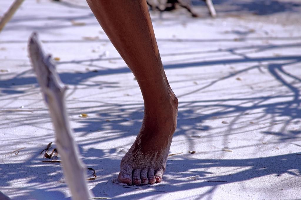 Wet and wild on beach with hot brunette and her barely there thong