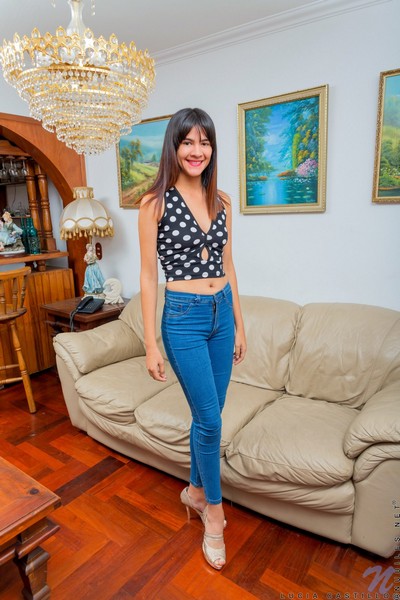 Daring and youthful vixen Lucia Castillo exposed in Her First Video  in Nubiles set Her First Video