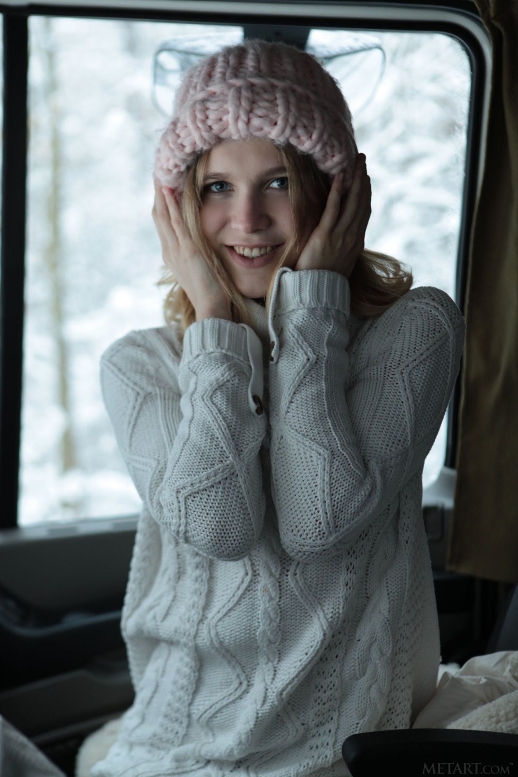 Nora Pace in Winter Roadtrip from Metart