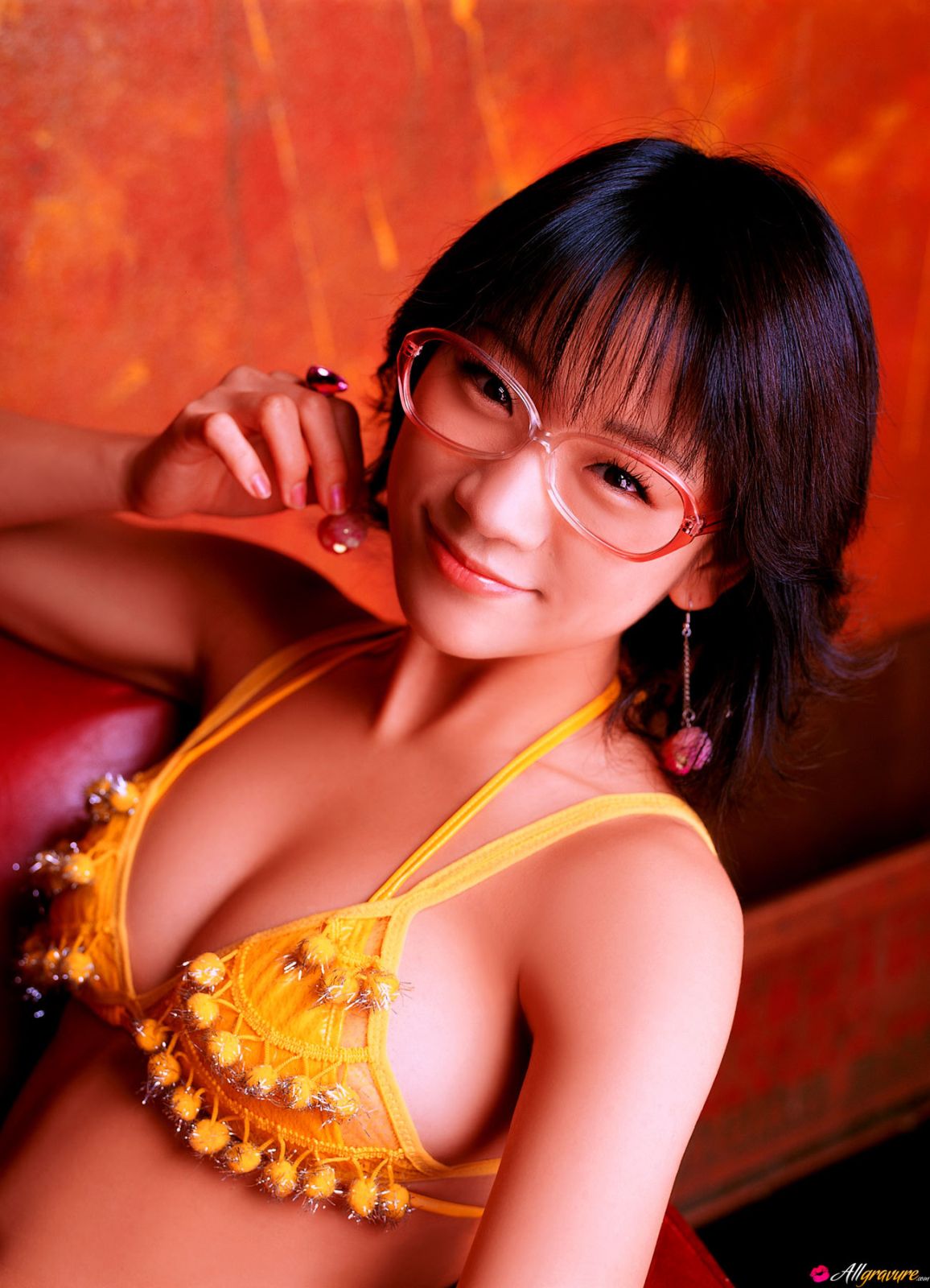 Ami Tokito in Lovely Glasses from All Gravure